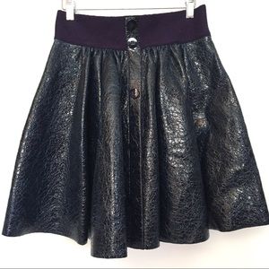 Roksanda Ilincic Cracked & Laminated Button Skirt
